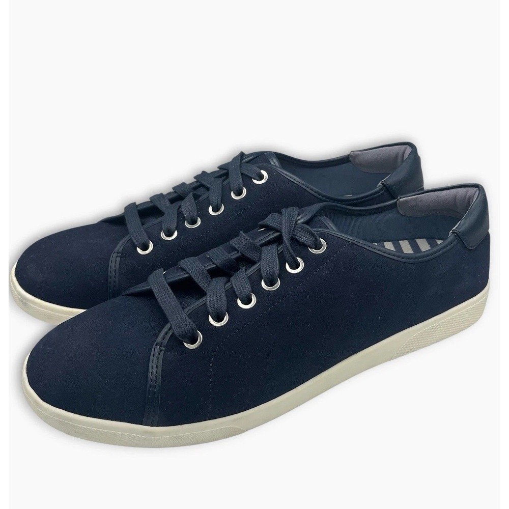 Vionic‎ Sunny Brinley Sneakers Water Resistant Suede Lace Up Shoes 10 Wide Blue